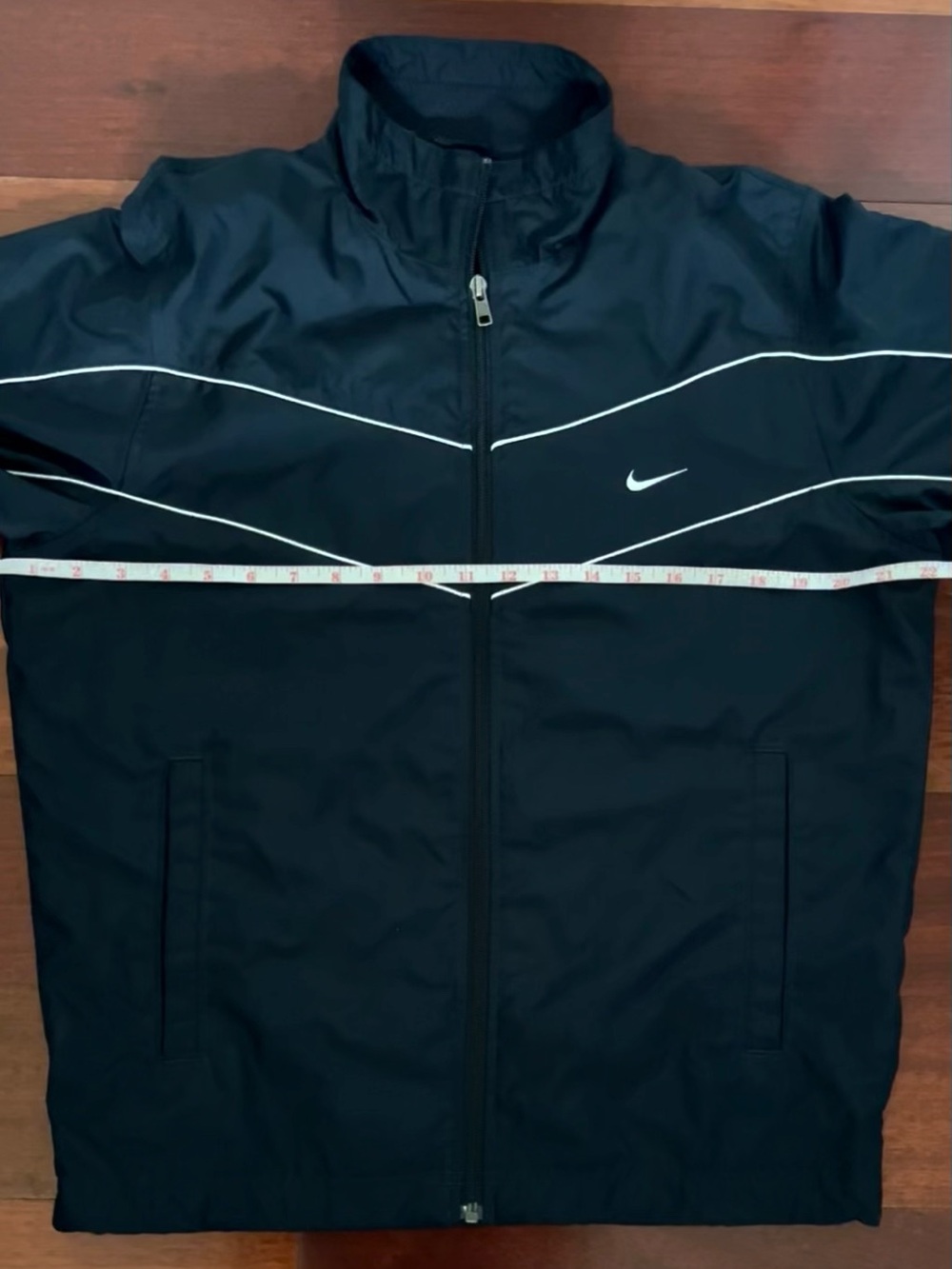 Vintage Nike Athletic Dept. Navy Full-Zip Windbreaker Jacket Size S - Picture 10 of 10